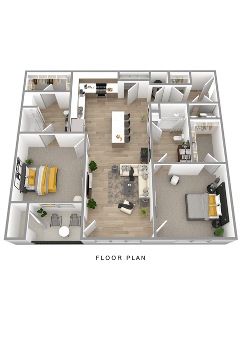 2 BR Floor Plan at Sage Springs, Kentucky, 42710